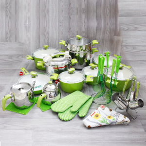Ensemble de Batteries de Cuisine Céramique AKER 40 Piéces - Vente e... Ensemble de Batteries de Cuisine Céramique AKER 40 Piéces - Vente e...