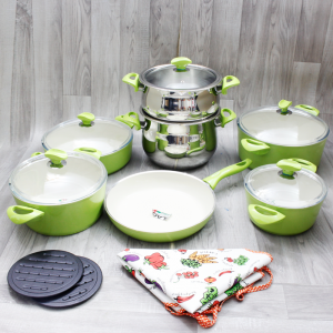 Ensemble de Batteries de Cuisine Céramique 15 pièces - Vente en Lig...