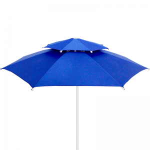 Parasol de plage-Jardin Double Chapiteaux Bleu - 2,30 Mètres - Vent... Parasol de plage-Jardin Double Chapiteaux Bleu - 2,30 Mètres - Vent...