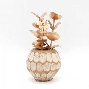 Plante Artificielle Doré avec Pot