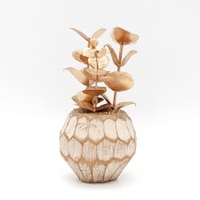 Plante Artificielle Doré avec Pot