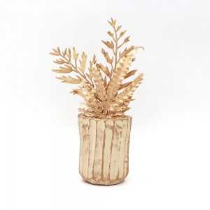 Plante Artificielle Doré avec Pot