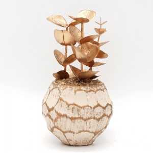 Plante Artificielle Doré avec Pot