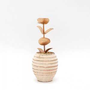 Plante Artificielle Doré avec Pot