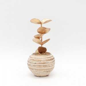 Plante Artificielle Doré avec Pot