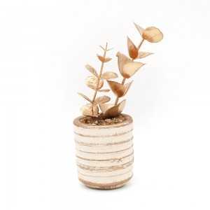 Plante Artificielle Doré avec Pot