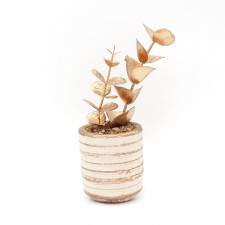 Plante Artificielle Doré avec Pot