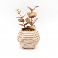 Plante Artificielle Doré avec Pot