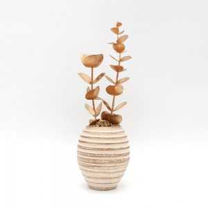 Plante Artificielle Doré avec Pot