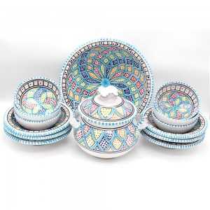 Services À Table 15 Pièces En Céramique Pour 6 Personne