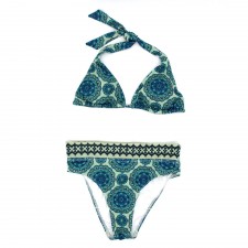 Maillot de bain femme Bikini 2 pièces Kan - Bleu-vert