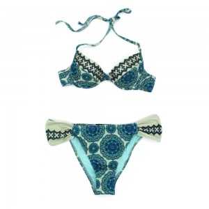 Maillot de bain femme Bikini 2 pièces Kan - Bleu-vert Maillot de bain femme Bikini 2 pièces Kan - Bleu-vert