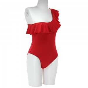 Maillot de bain Nageur Femme 1 pièce Kan - Je M'en Fou - Rouge