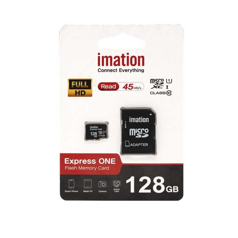 Carte mémoire 128 GB class 10 avec adaptateur - imation