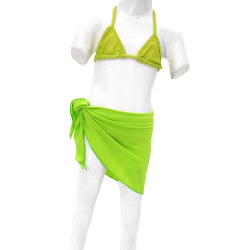 Maillot de bain Enfant Bikini 3 pièces Kan - Vert Pistache