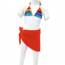 Maillot de bain Enfant Bikini 3 pièces Kan 6 ans - Orangé