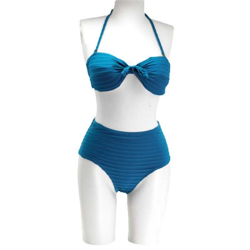 Maillot de bain femme Bikini 2 pièces Kan - Bleu Ciel