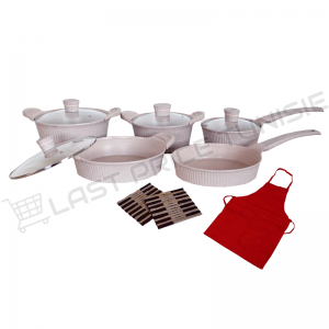 Ensemble de Batteries de cuisine granite 12 pièces Pink Marble - Ve... Ensemble de Batteries de cuisine granite 12 pièces Pink Marble - Ve...