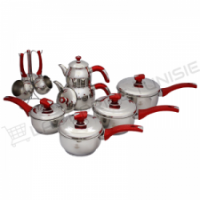 Batterie de cuisine INOX 16 pièces