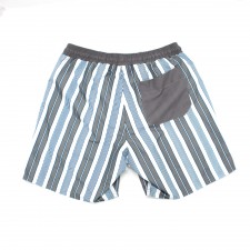 Short maillot de bain pour homme Blanc Rayé Gris
