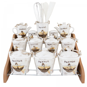 Set De 12 Pots à épices Beige-crème avec Support FLORENCE DELUXE - ... Set De 12 Pots à épices Beige-crème avec Support FLORENCE DELUXE - ...