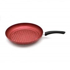 Poêle Grill 32 cm COOK'ART SELECTION 100% Granite - Rouge