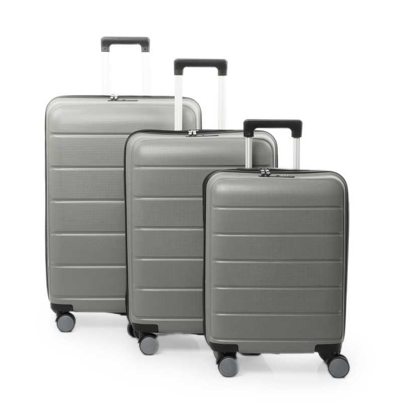 Set de Trois valises avec roues 360° - NEW STYLE BAG - Gris