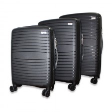 Set de Trois valises avec roues 360° - Maji BAG - Noir