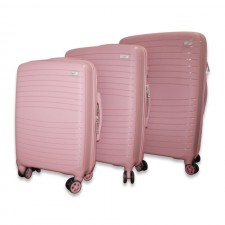 Set de Trois valises avec roues 360° - Maji BAG - Rose