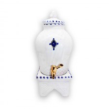 Huilier en céramique Distributeur d'huile d'olive avec support 3 Litres