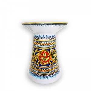 Tabouret En Céramique Jaune -Bleu