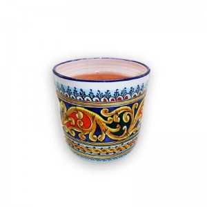 Pot en Céramique bleu-jaune | Last Price Tunisie