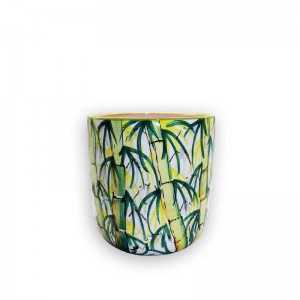 Pot en Céramique Vert-blanc