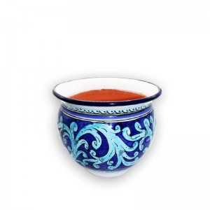 Pot en Céramique Forme Rond Bleu Ciel Grand Modèle| Last Price Tunisie