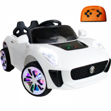 Voiture électrique pour Enfants JAGUAR avec Télécommande-Blanc BP-700