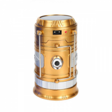 Lampe Camping solaire Rechargeable avec LED Zoom -Gold YD-3589G