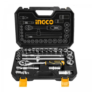 Coffret de Cliquet 25pièces 1/2" INGCO HKTS12251 - Vente en Ligne s...