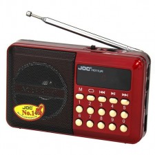 Mini Radio FM JOC Rechargeable Rouge