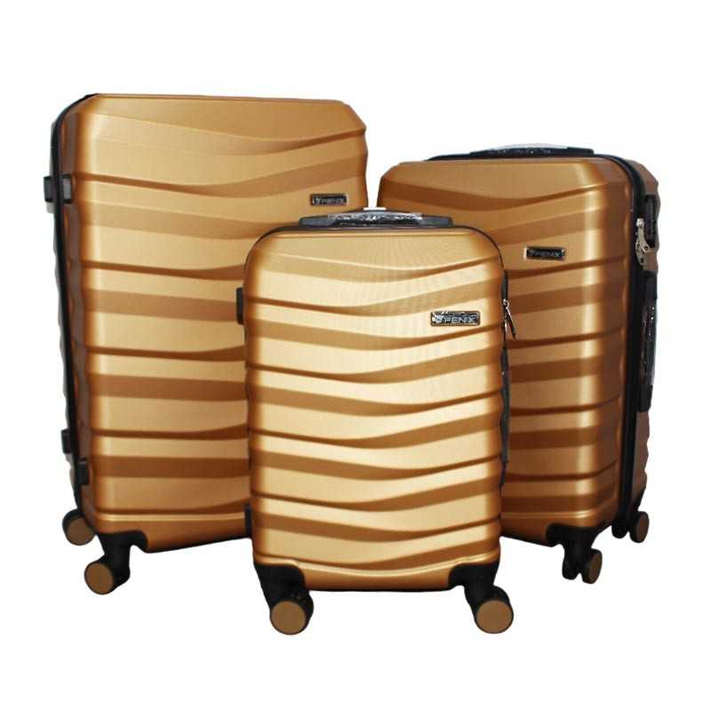 Set De Trois Valises  FENIX Avec Roues 360° V1 - Gold