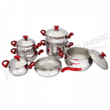 Batterie de cuisine INOX 14 pièces