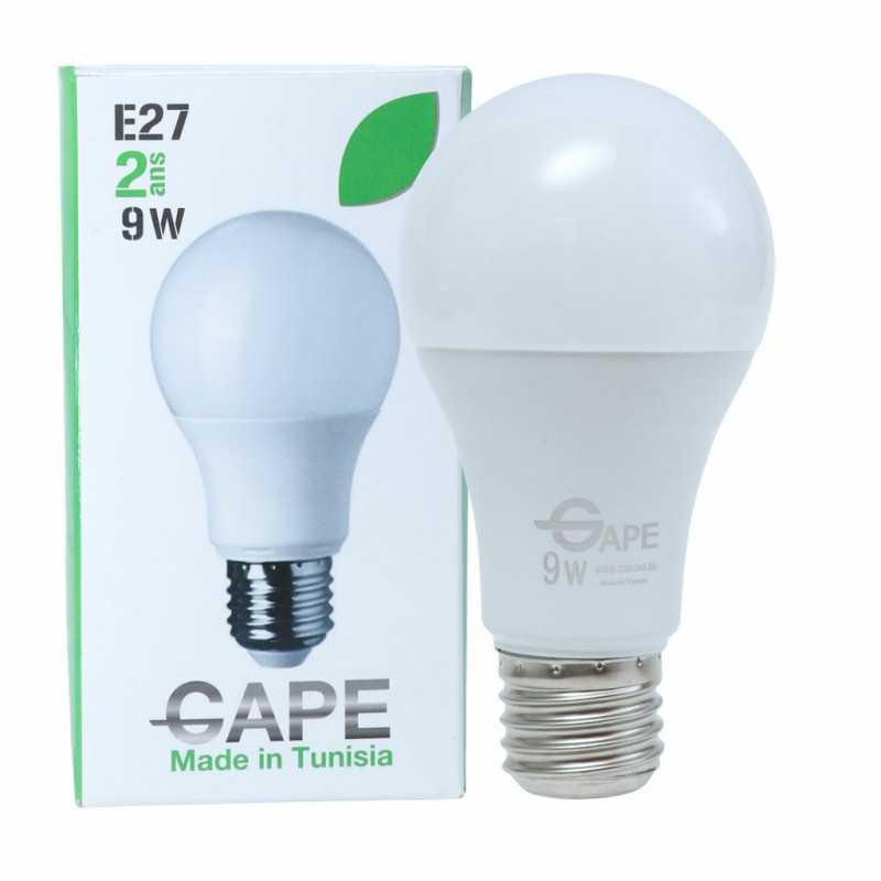 Ampoule LED E27 - 9W Blanc