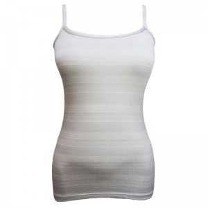 Tricot De Corps Pour Femme KAN Blanc Rayé Taille S