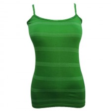 Tricot De Corps Pour Femme KAN Vert Rayé Taille L