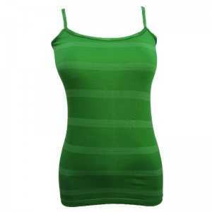 Tricot De Corps Pour Femme KAN Vert Rayé Blanc