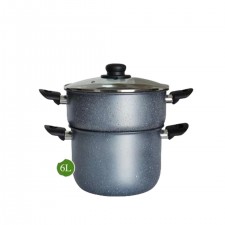 Couscoussier 6 Litres Granite COOK'ART - Bleu Azzuro
