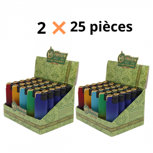 Lot de 50 Briquet Rechargeable Fashion Lighter FTW-101