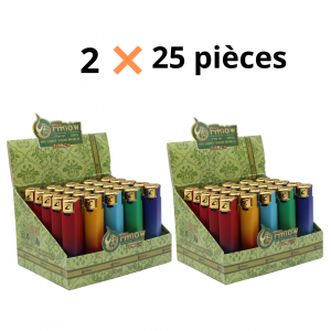 Lot de 50 Briquet Rechargeable Fashion Lighter FTW-101