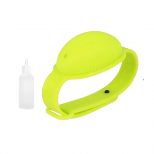 BRACELET DISTRIBUTEUR DE GEL HYDROALCOOLIQUE Jaune