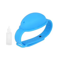 BRACELET DISTRIBUTEUR DE GEL HYDROALCOOLIQUE Bleu