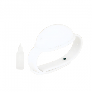 BRACELET DISTRIBUTEUR DE GEL HYDROALCOOLIQUE Blanc